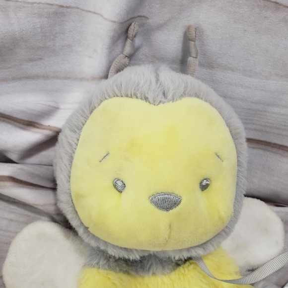 Ganz Sweet As Can Bee Sensory Toy Plush Lovey Crinkle Ribbed Embroidered 12 Inch - Picture 2 of 7